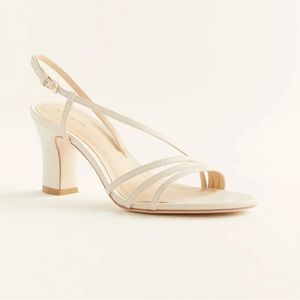 Reformation Pixie Almond High Heel Sandals Size 8.5 Retail $278 3 Inch Heel